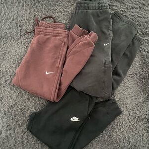 Men Size Small Nike Sweatpants Joggers Bundle Lot of 3